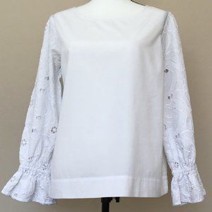 Ann Taylor blouse with applique sleeves